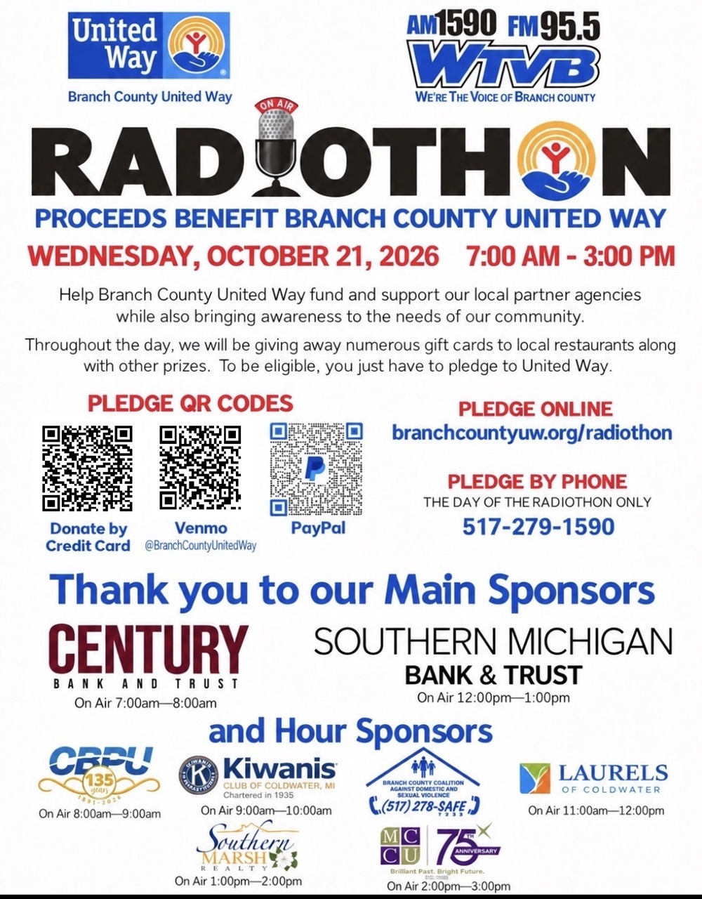 Radiothon 2026 flyer